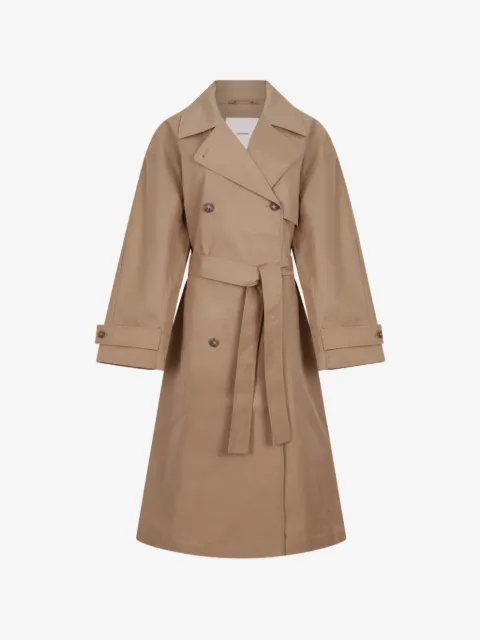 Calvin Klein double-breasted belted trench coat