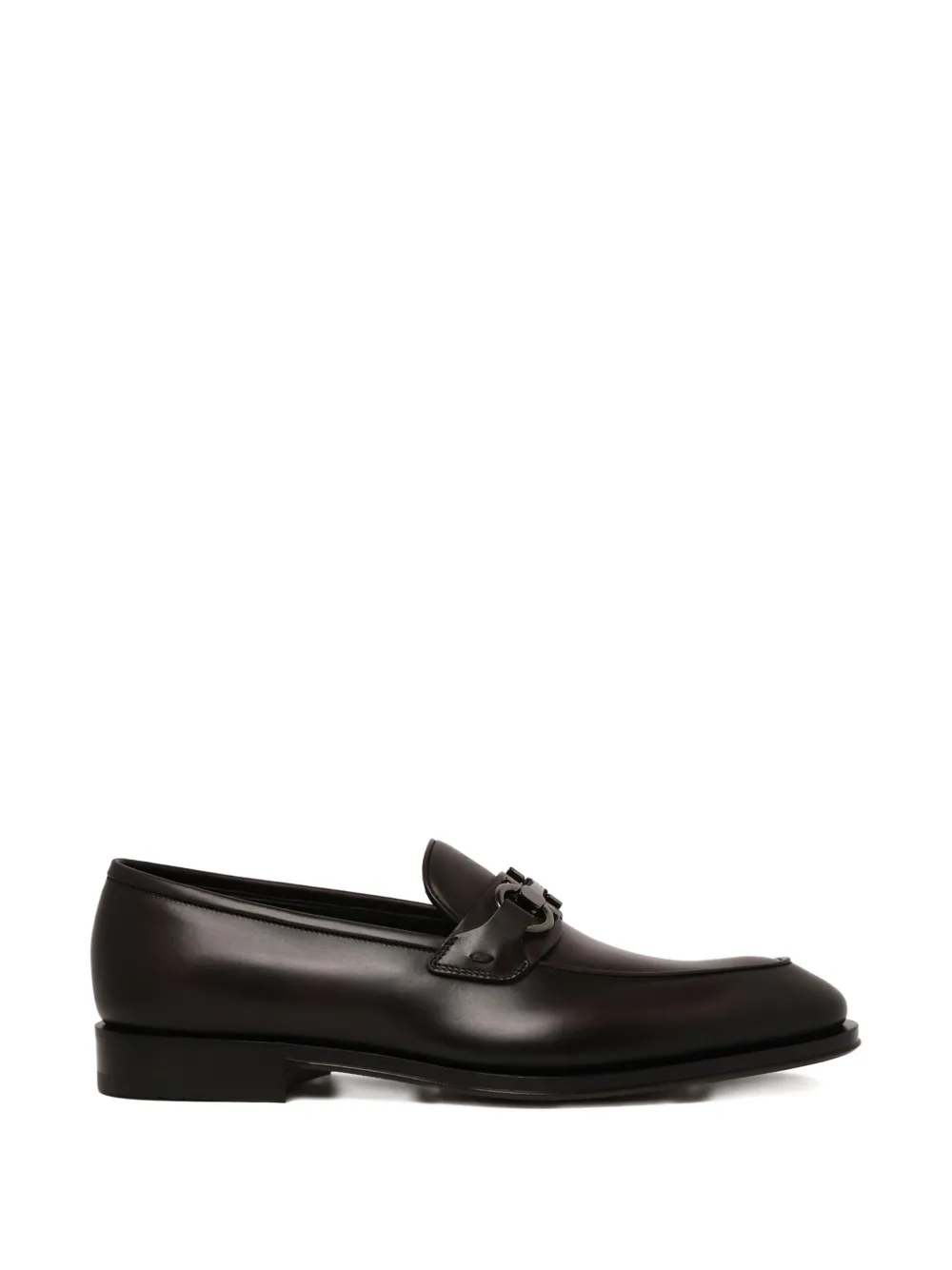 Ferragamo flat loafers - Braun