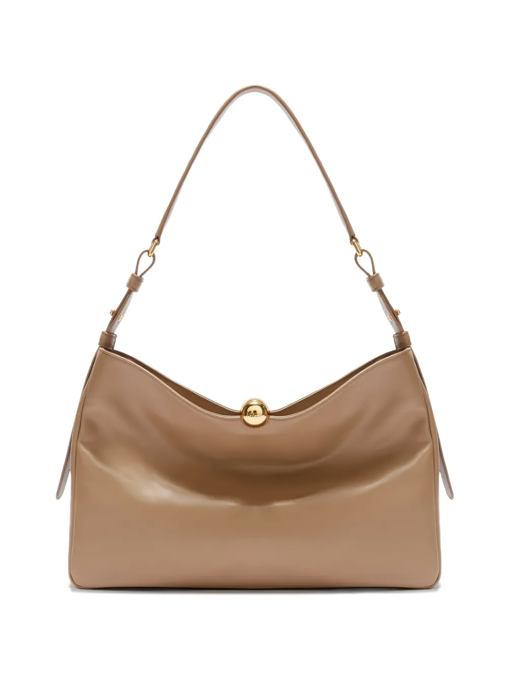 Furla large Sfera Soft leather shoulder bag - Toni neutri