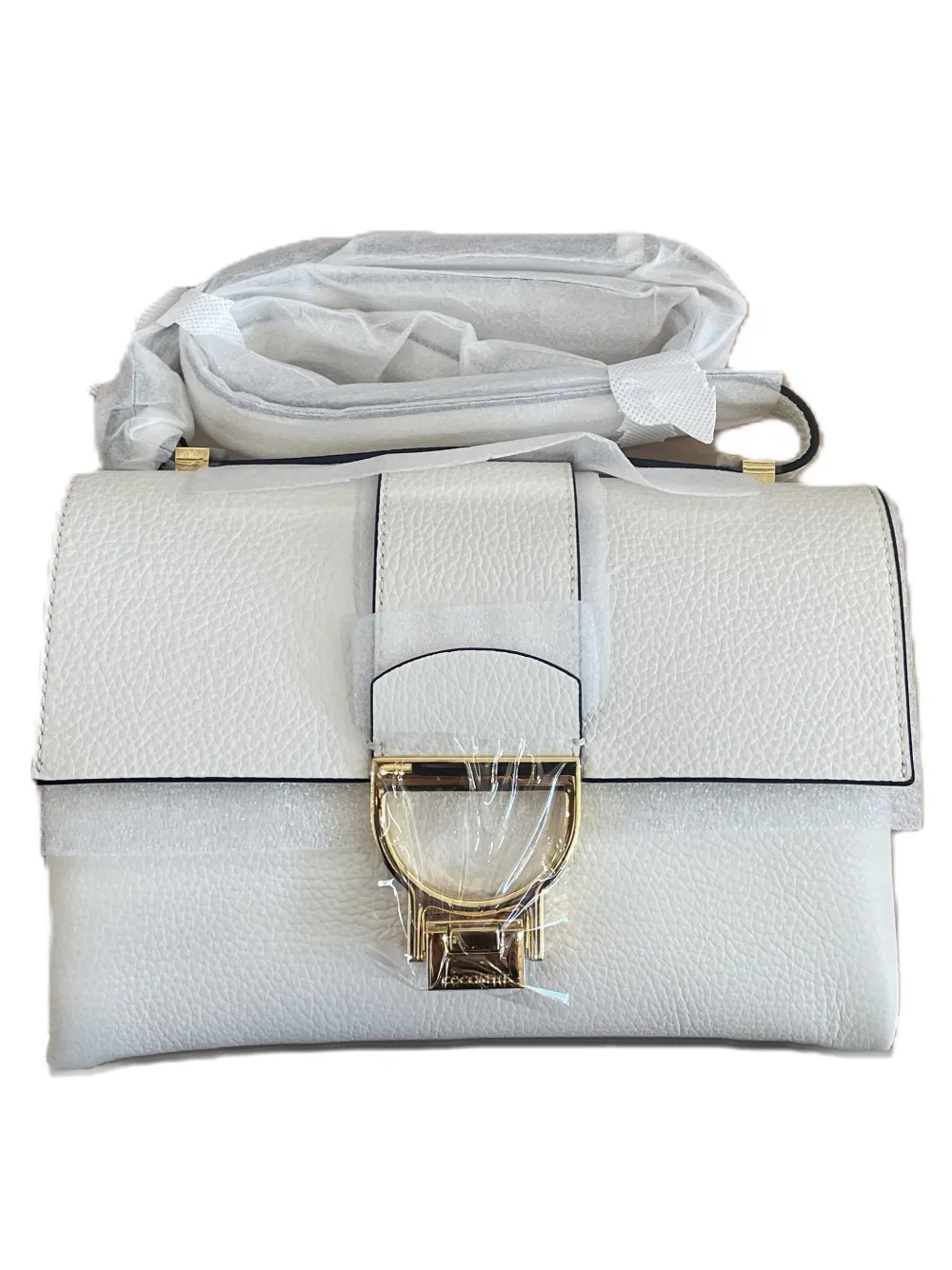 Coccinelle Arlettis leather shoulder bag - Wit