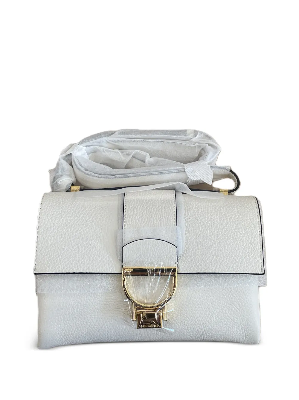 Coccinelle Arlettis leather shoulder bag - Bianco