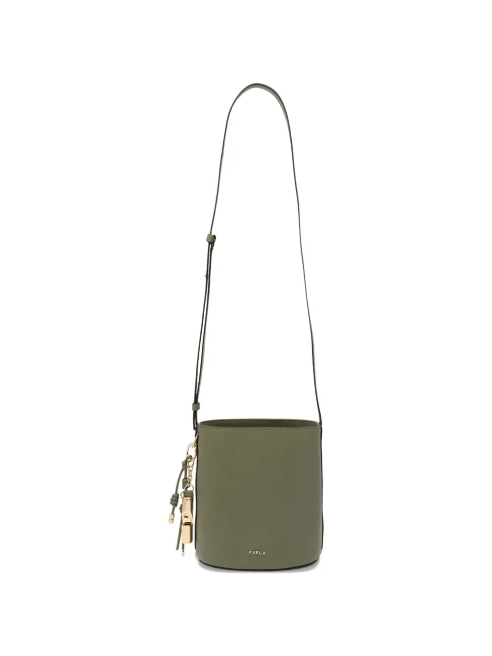 Furla Roxie leather bucket bag - Verde