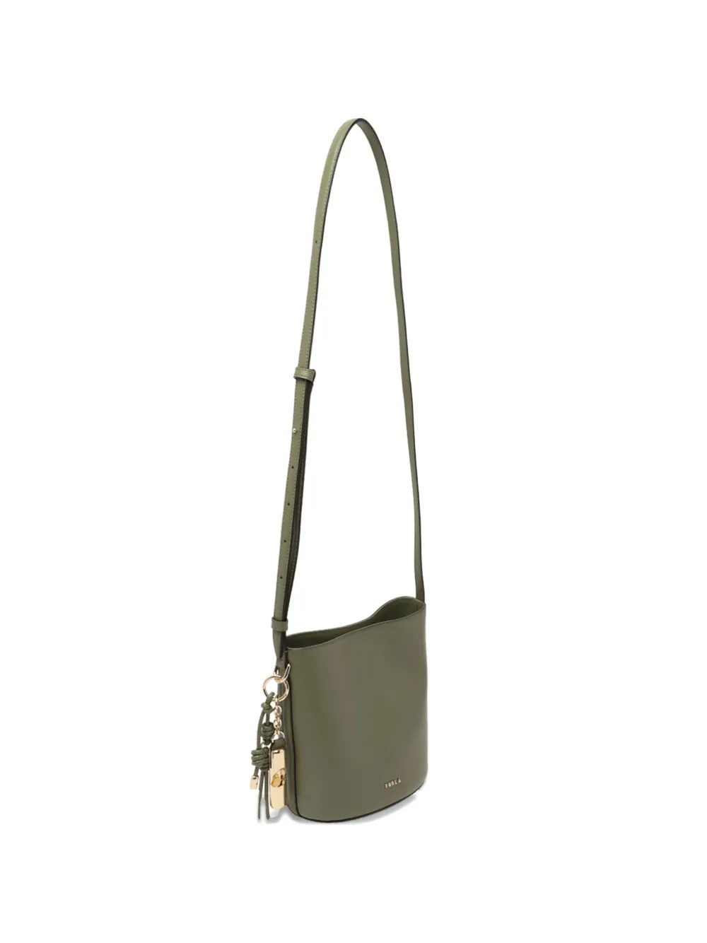 Furla Roxie leather bucket bag - Verde
