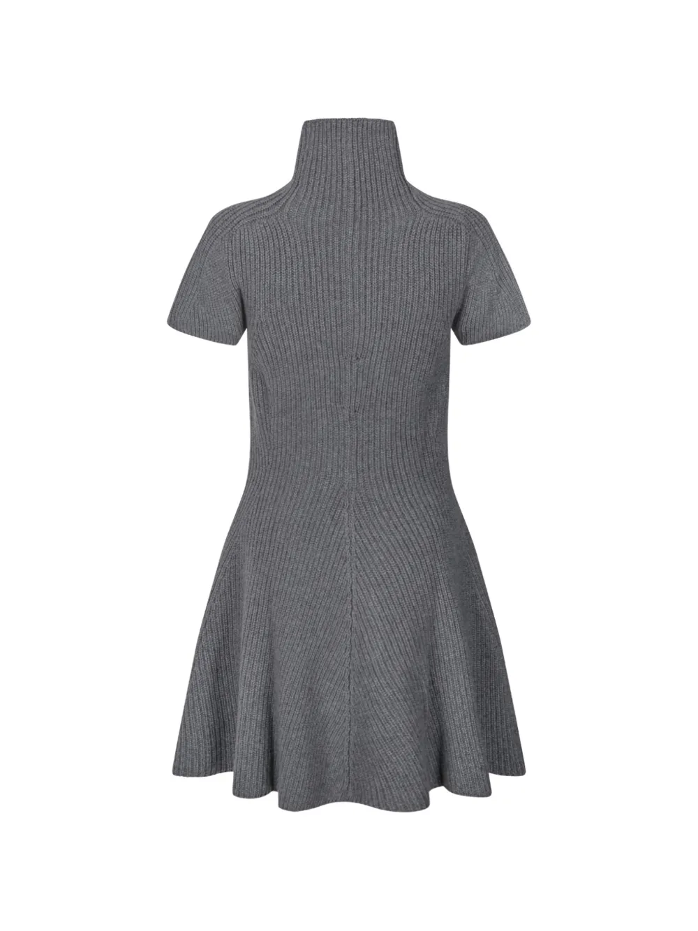 Magda Butrym turtle-neck ribbed mini dress - Grijs