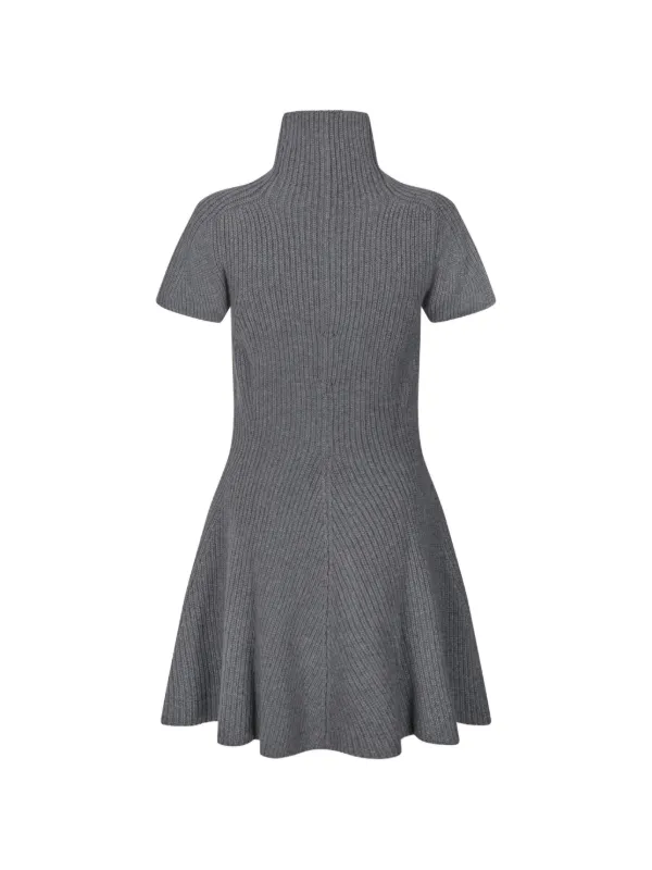 Magda Butrym Ribbed Mini Dress - Grey