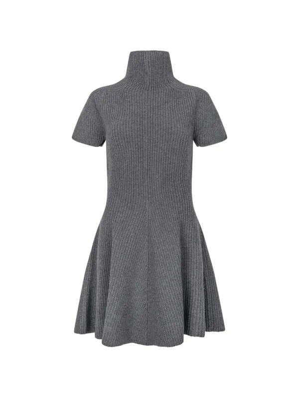 Magda Butrym Ribbed Mini Dress - Grey