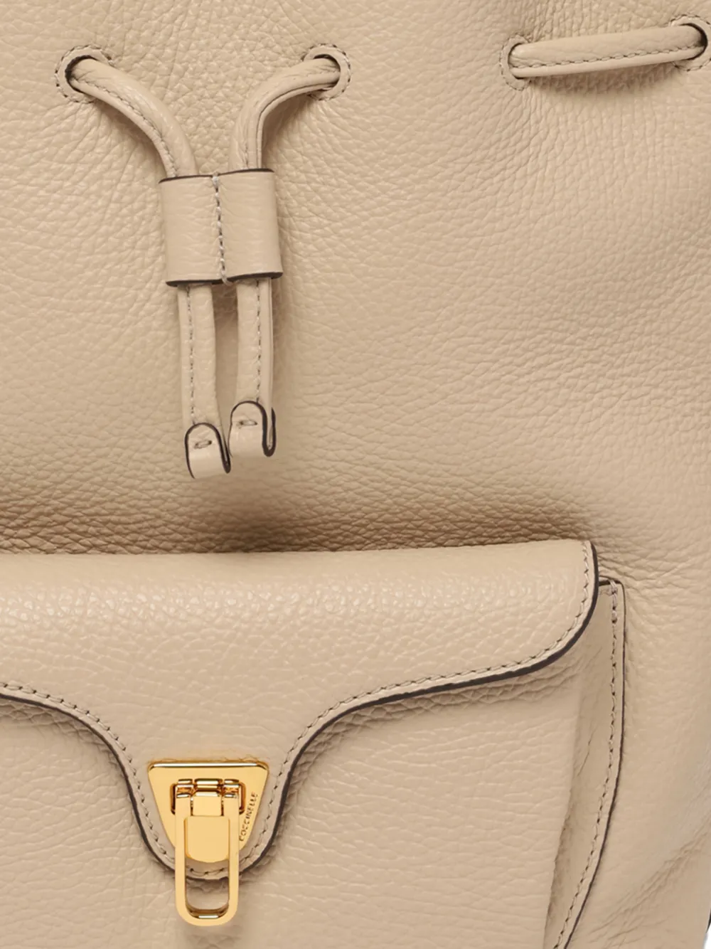 Coccinelle Beat Generation medium bucket-tas Beige