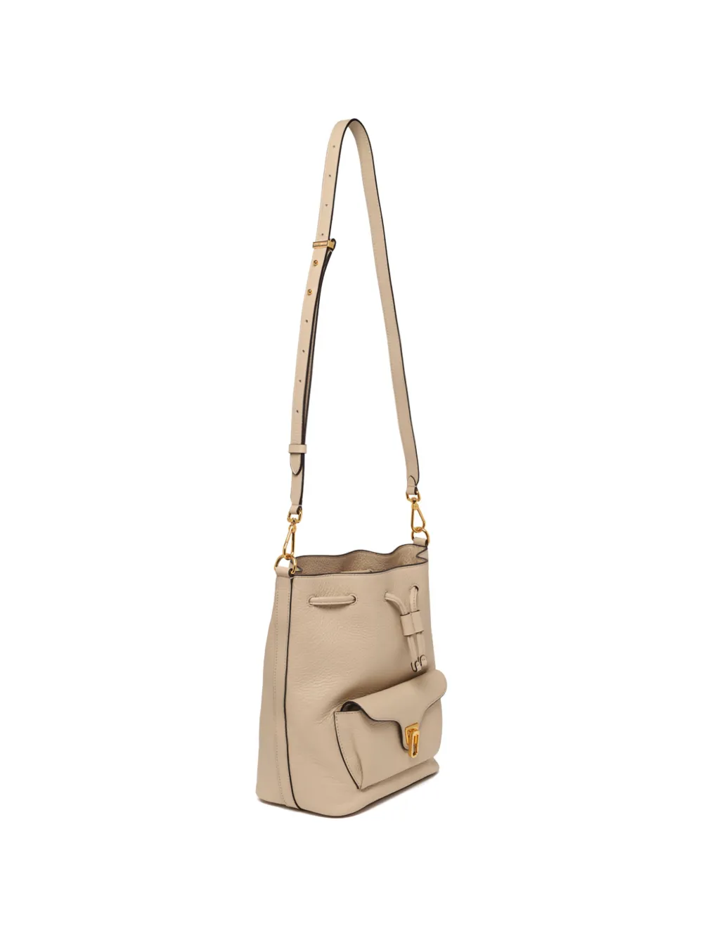Coccinelle Beat Generation medium bucket-tas Beige