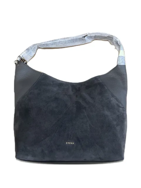 Furla Hobo suede tote bag
