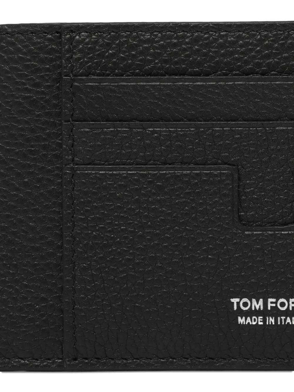  Tom Ford Logo-print Leather Cardholder - Black 