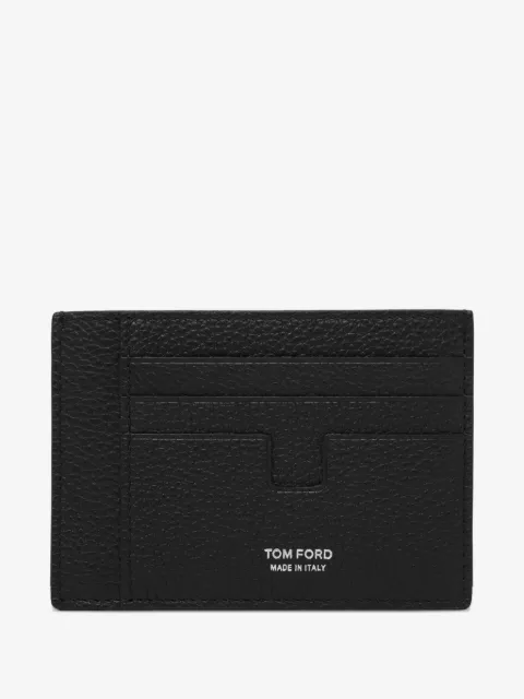 TOM FORD logo-print leather cardholder