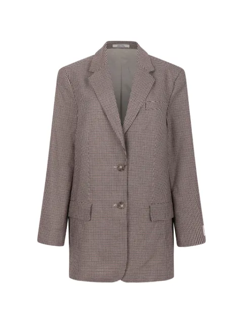 Calvin Klein checked button blazer