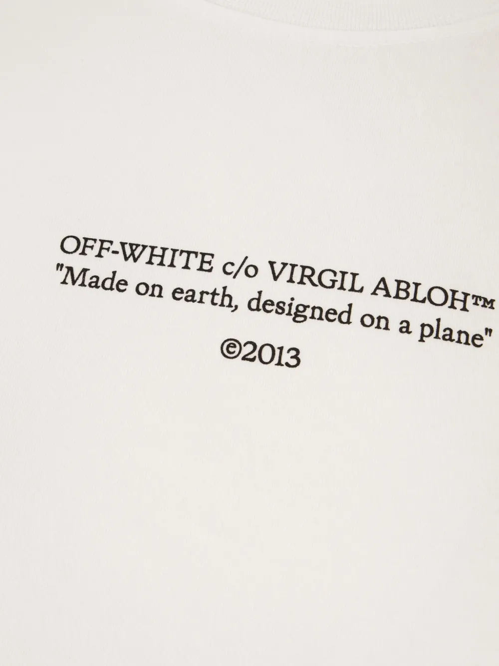 Off-White T-shirt met korte mouwen Wit