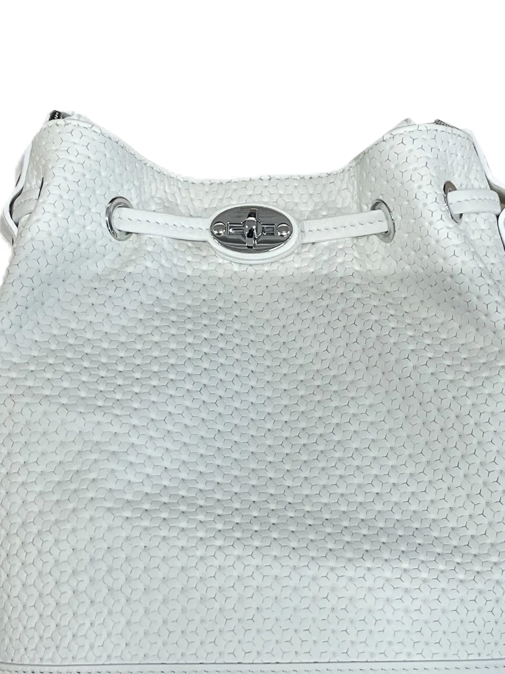 Zanellato Kleine Monda leren bucket-tas Wit