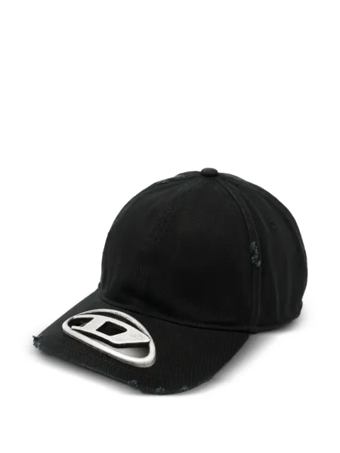 Diesel logo-plaque distressed baseball hat