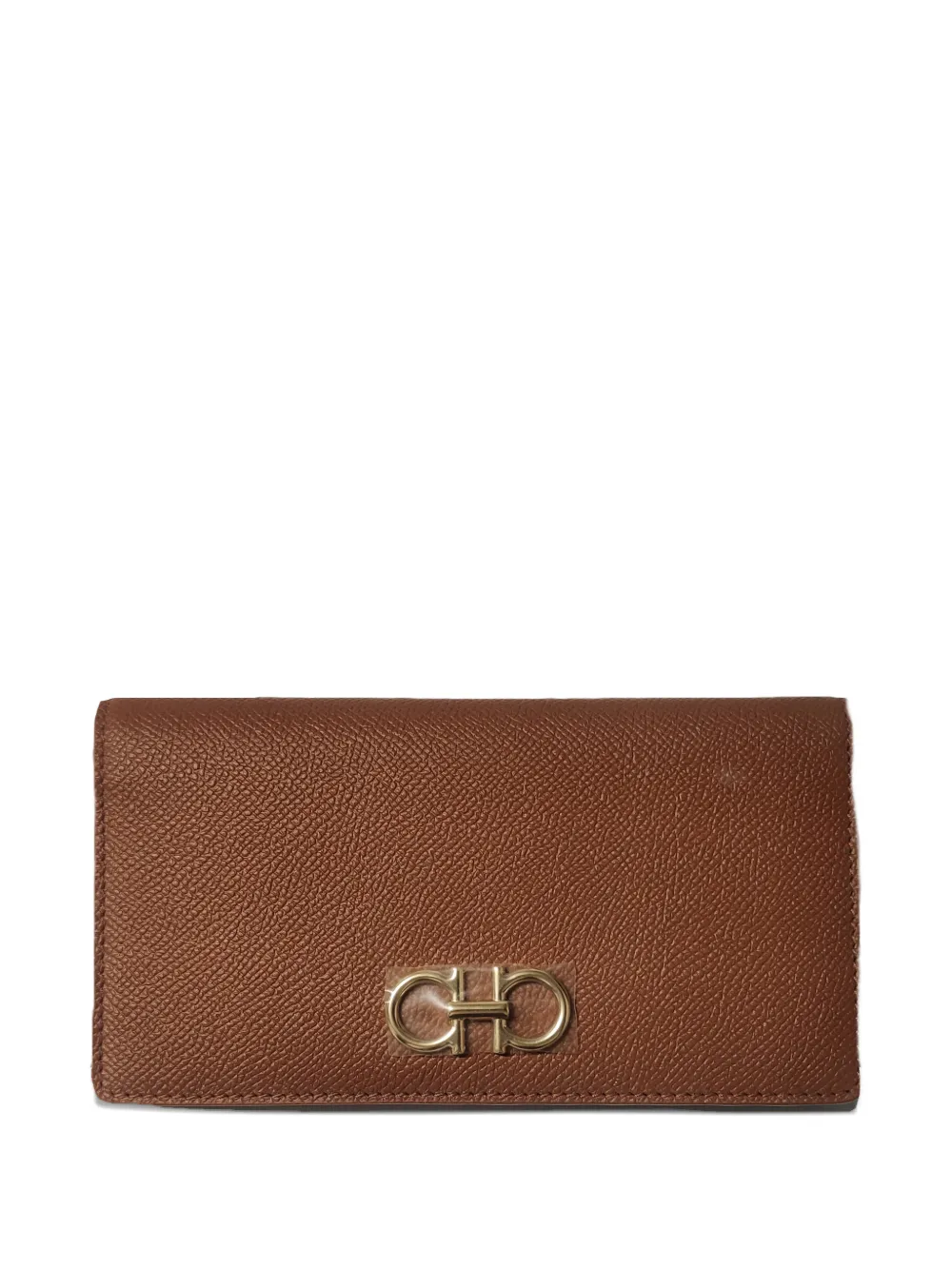 Ferragamo logo wallet - Marrone