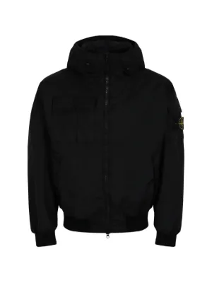 Stone Island フーデッド ジャケット | ブラック | FARFETCH JP