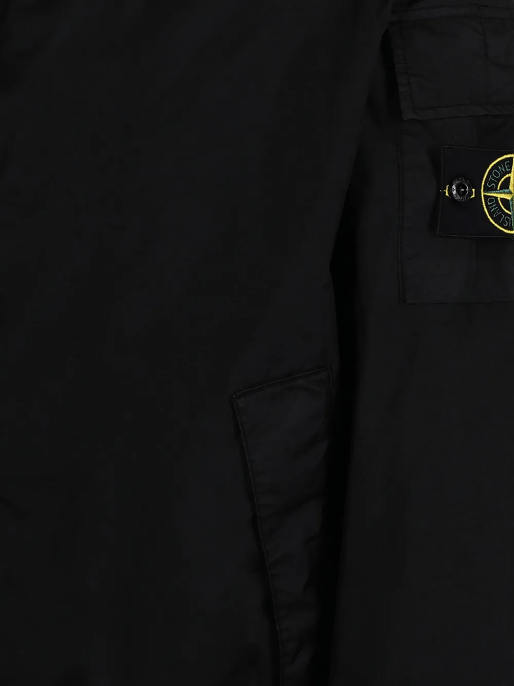 Stone Island Jack met Compass-logopatch Zwart