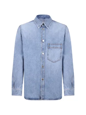 Valentino Garavani Vロゴ シグネチャー デニムシャツ | ブルー