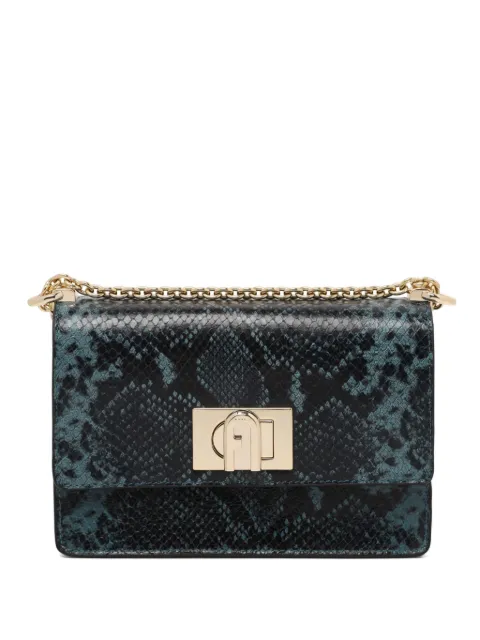 Furla snake-print shoulder bag