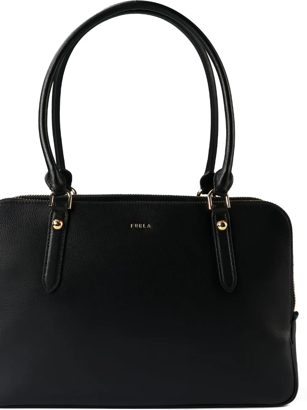 Furla large Giulia textured tote bag - Zwart