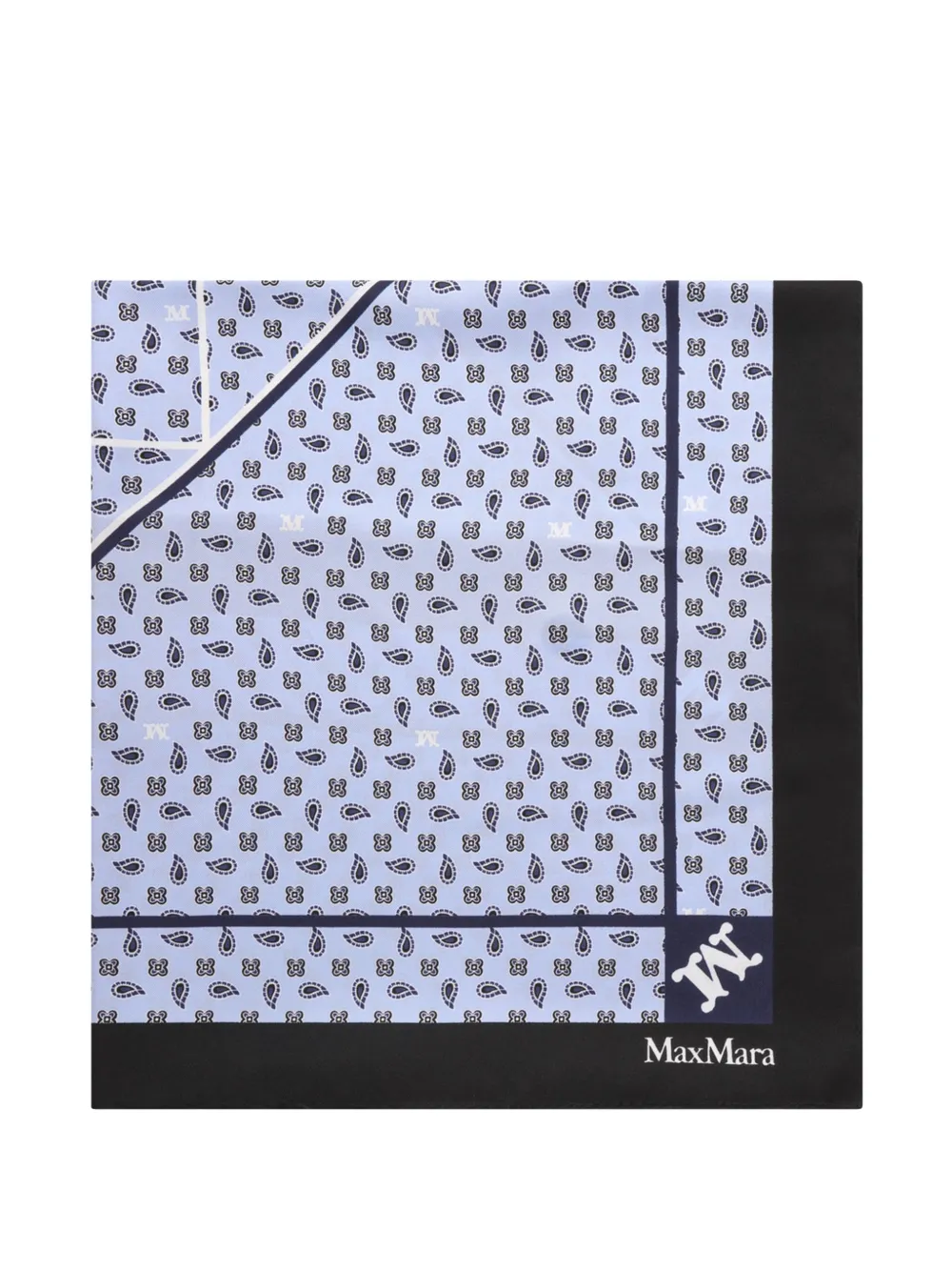 Max Mara printed silk scarf - Blau