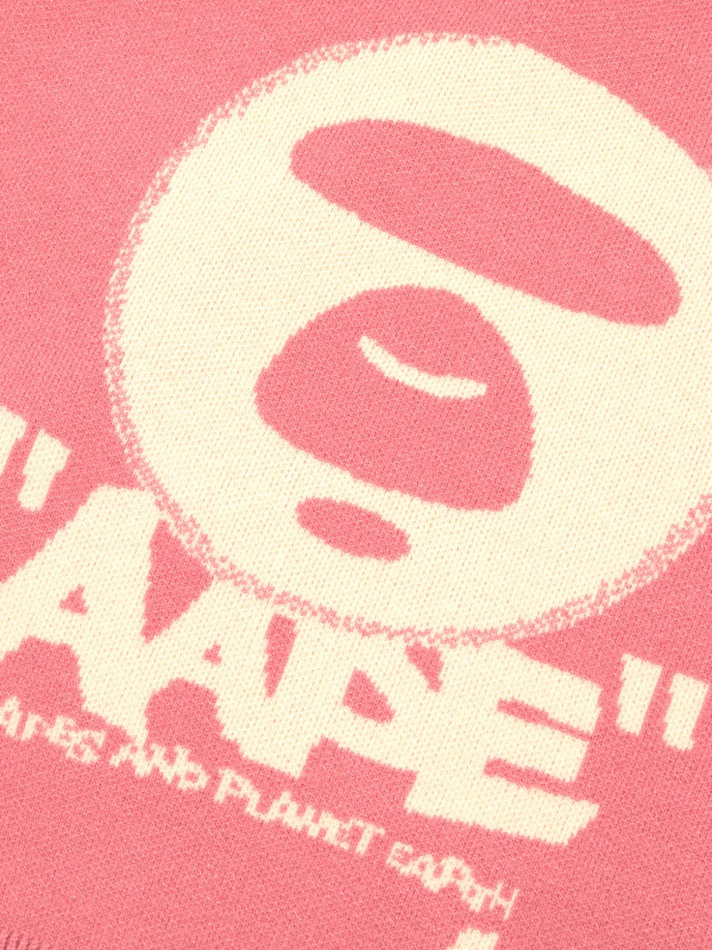 AAPE BY *A BATHING APE Trui met ronde hals en logo Roze