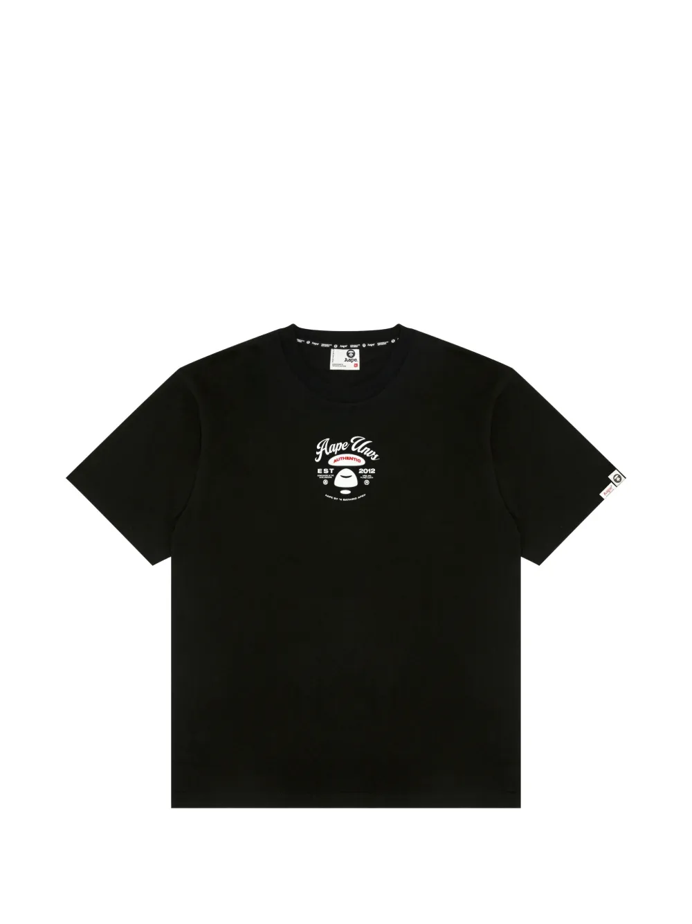 AAPE BY *A BATHING APE® heart-graphic T-shirt - Nero