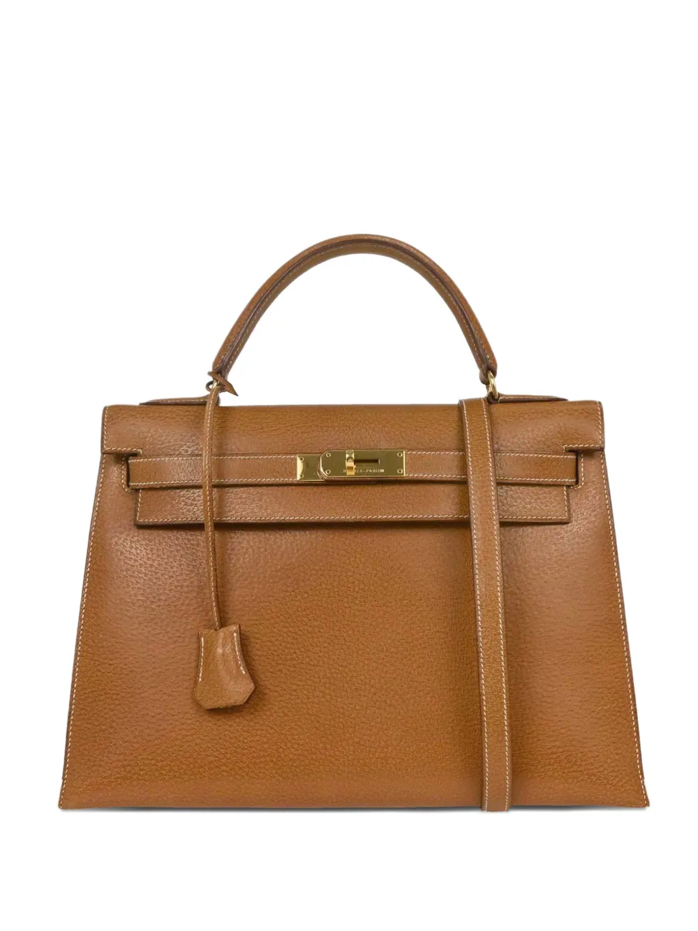 Hermès Pre-Owned 1994 Pigskin Kelly 32 Sellier handbag - Braun