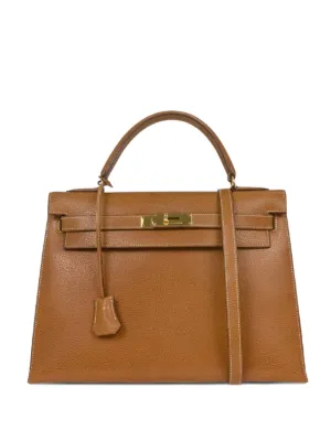 Hermès Pre-Owned 2005 HERMES Kelly 32 Chamonix Leather Leather