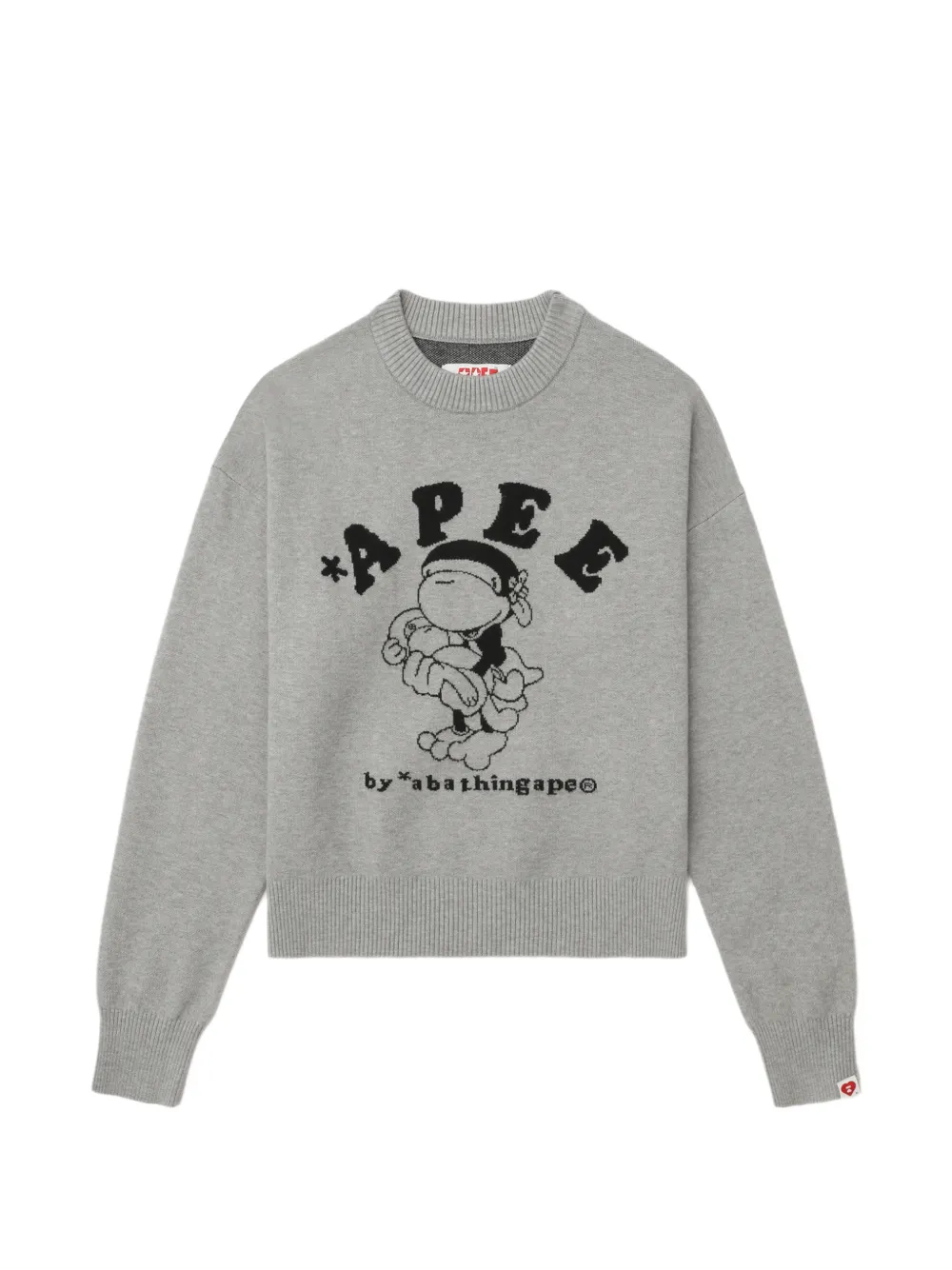 APEE™ by *A BATHING APE® crew-neck sweater - Grigio