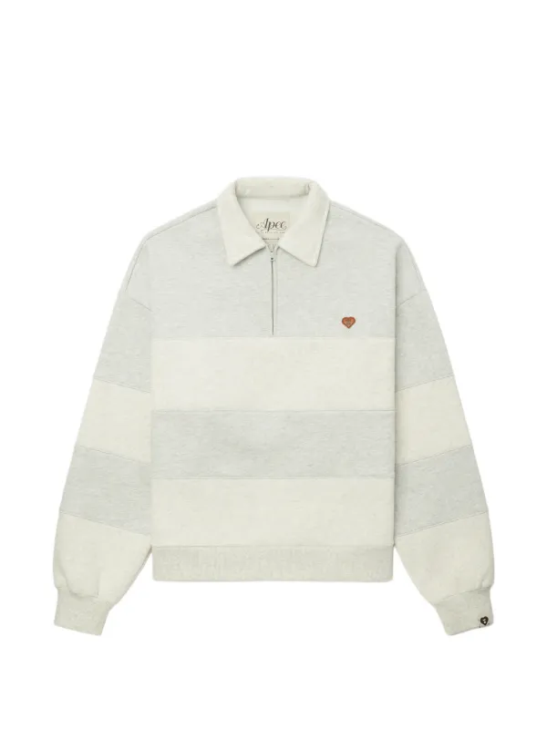APEE™ By *A BATHING APE® ストライプ ポロシャツ | グレー | FARFETCH JP