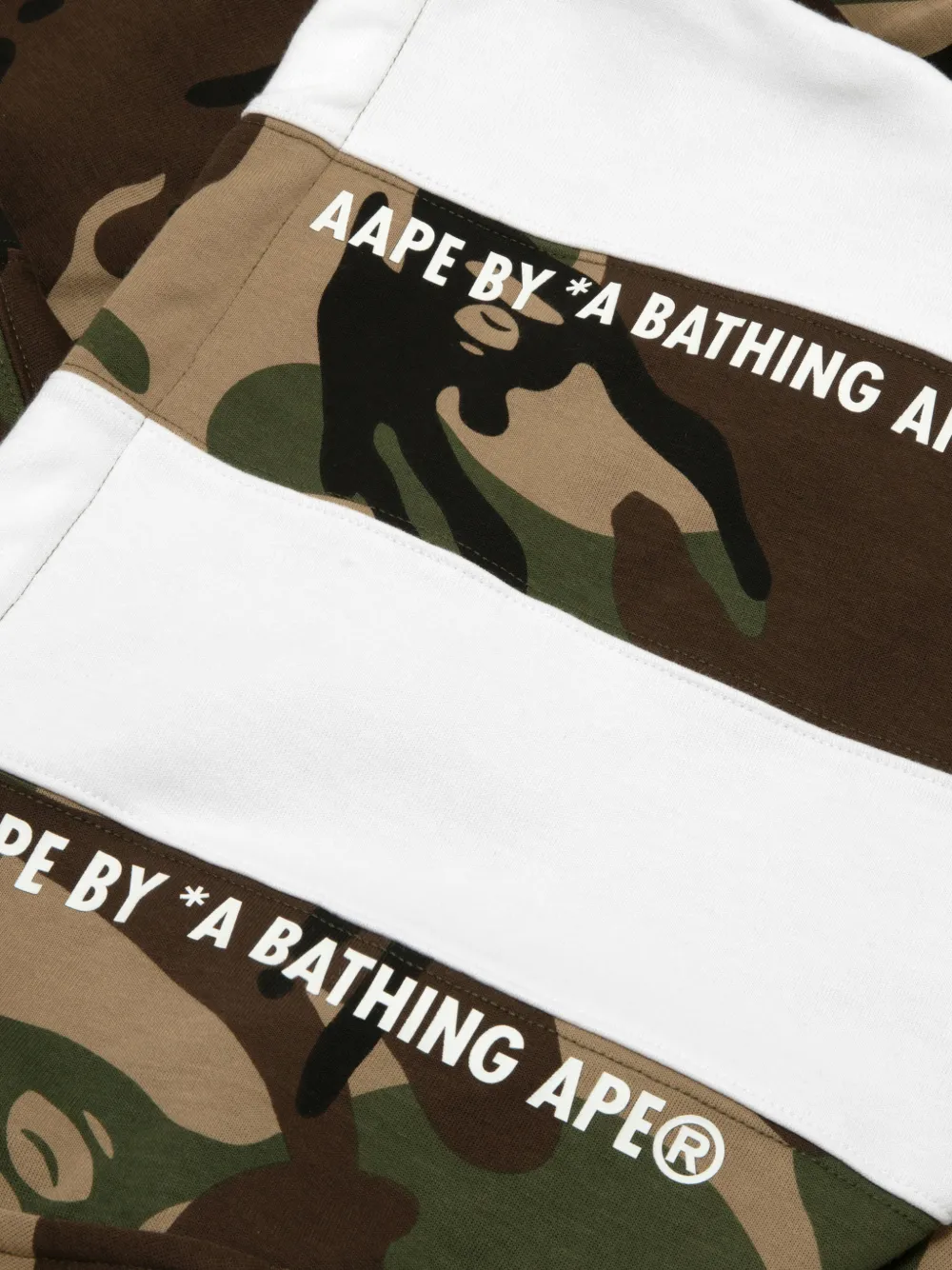 AAPE BY *A BATHING APE Jack met camouflageprint Groen