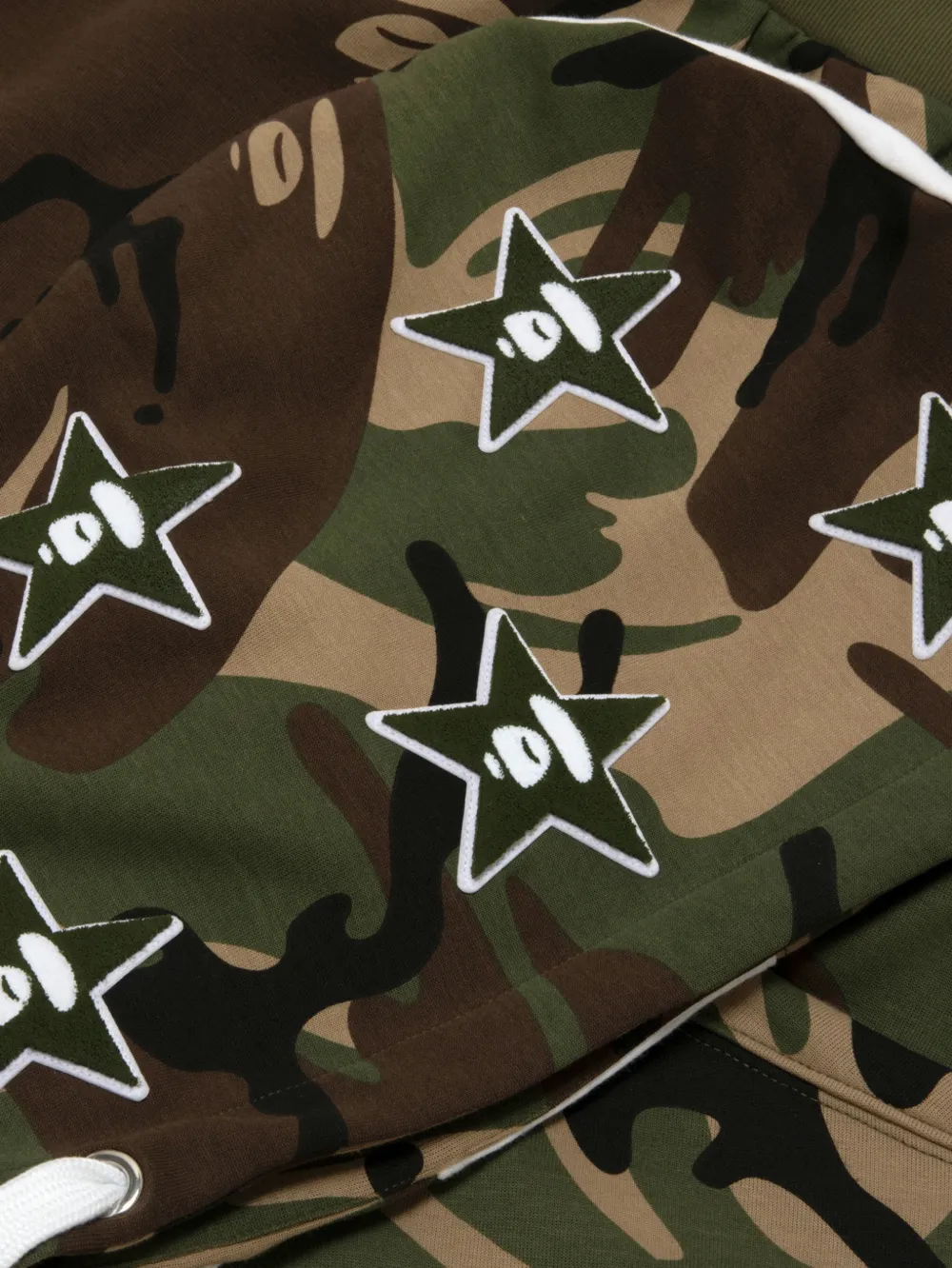 AAPE BY *A BATHING APE Jack met camouflageprint Groen