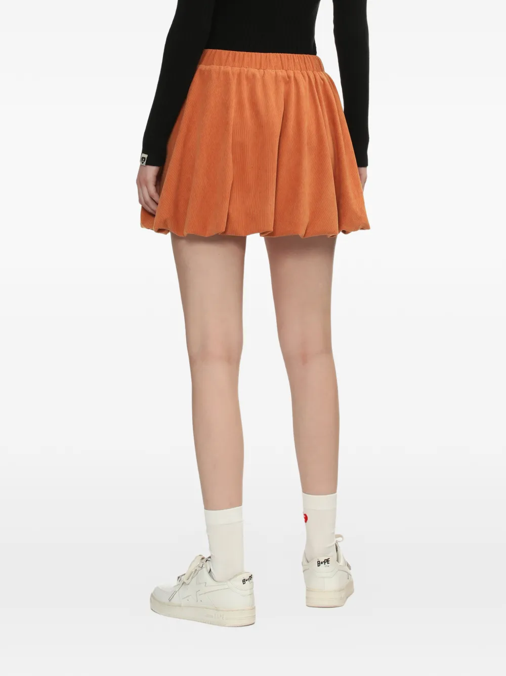 APEE™ by *A BATHING APE Ribfluwelen mini-rok Oranje