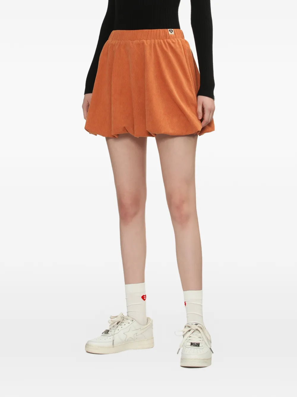  Apee™ By *a Bathing Ape® Corduroy Mini Skirt - Orange 