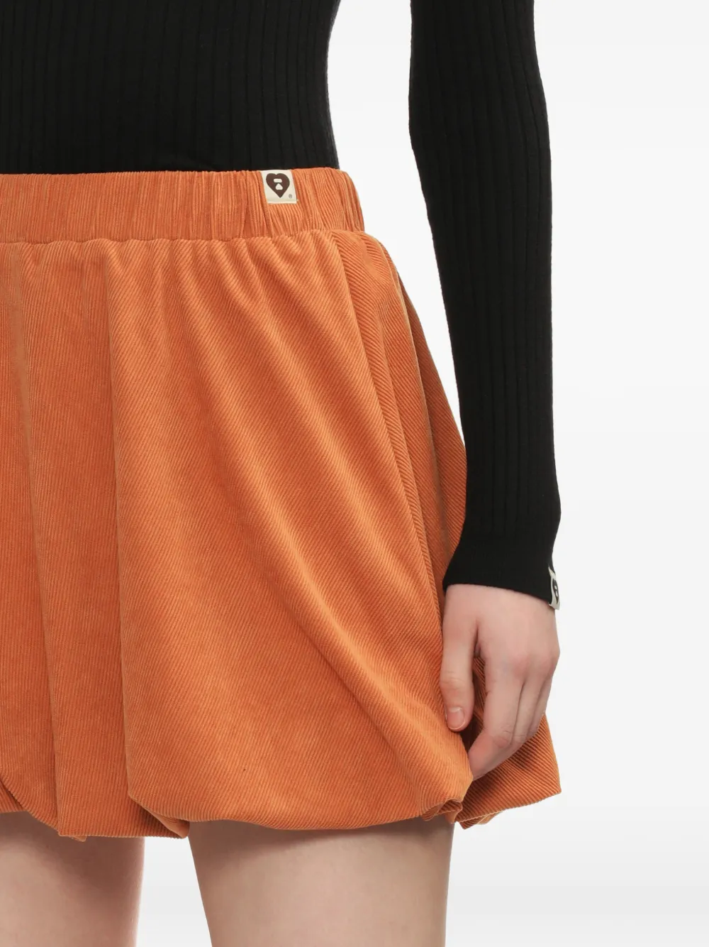 APEE™ by *A BATHING APE Ribfluwelen mini-rok Oranje