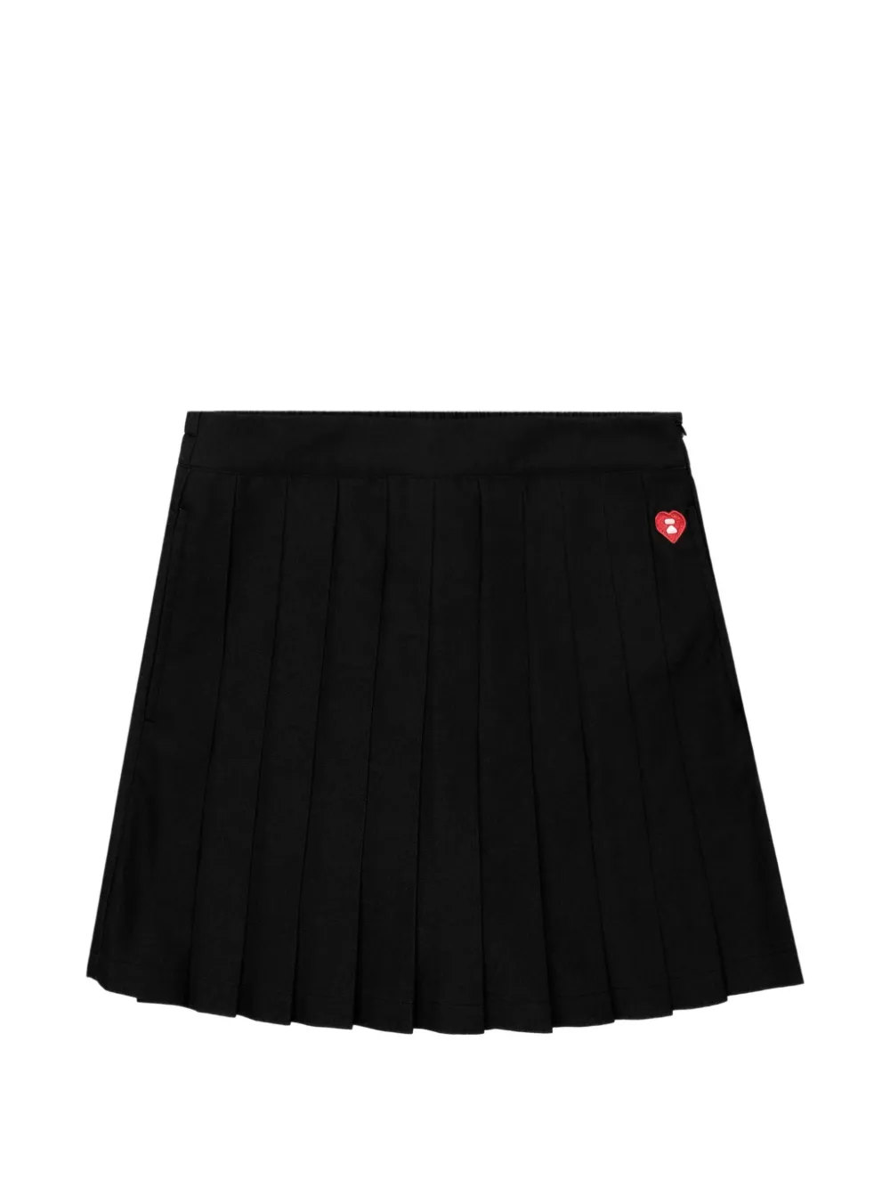 APEE™ by *A BATHING APE® pleated heart shorts - Nero
