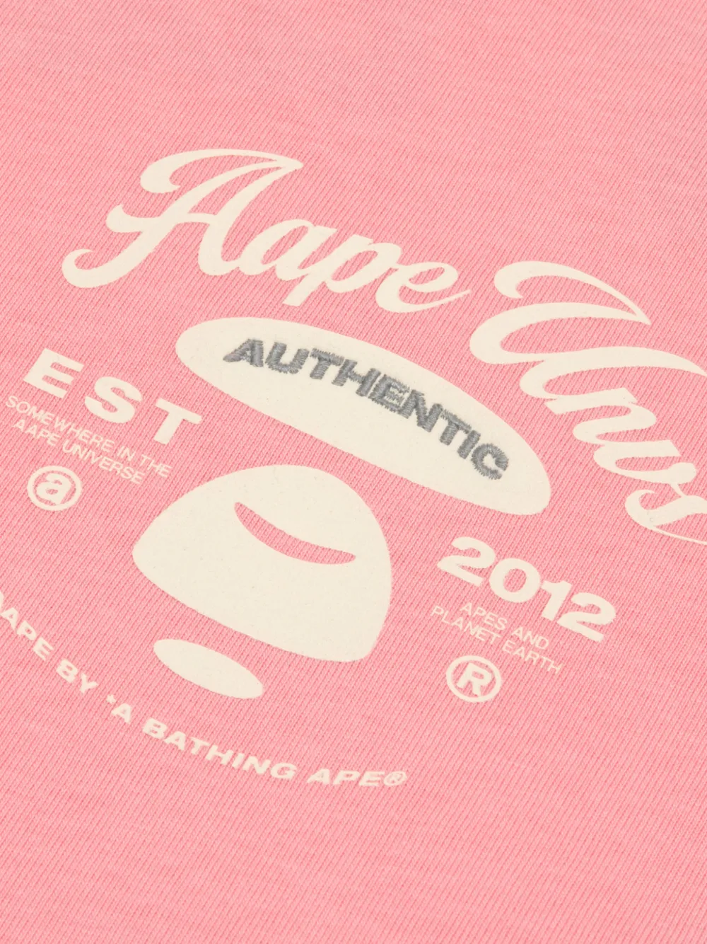  Aape By *a Bathing Ape® Printed T-shirt - Pink 