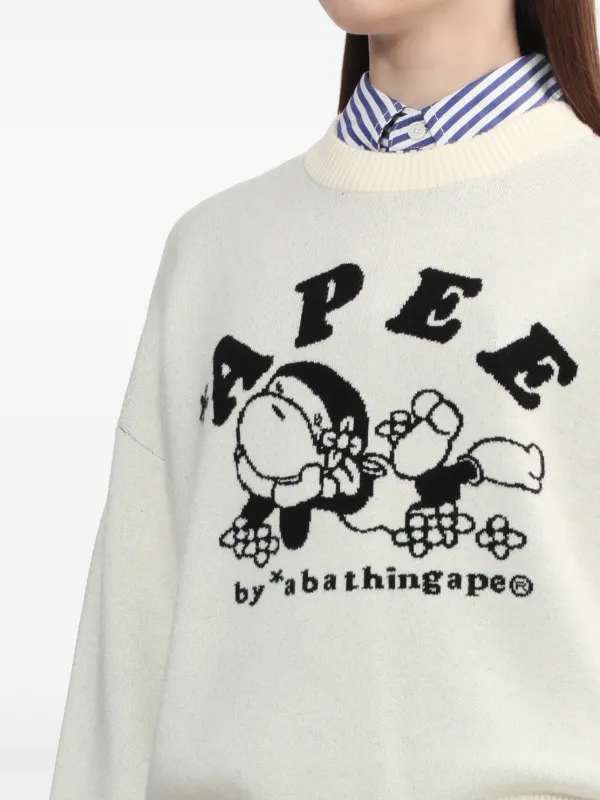 APEE™ By *A BATHING APE® Lisa クルーネック セーター | ニュートラル