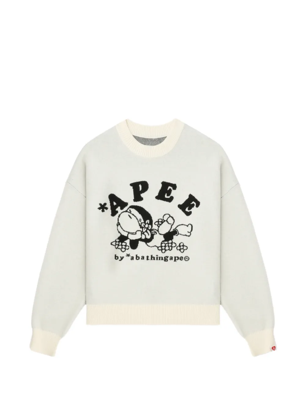 APEE™ by *A BATHING APE® Lisa crew-neck sweater - Toni neutri