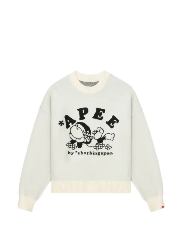 APEE™ By *A BATHING APE® Lisa クルーネック セーター | ニュートラル