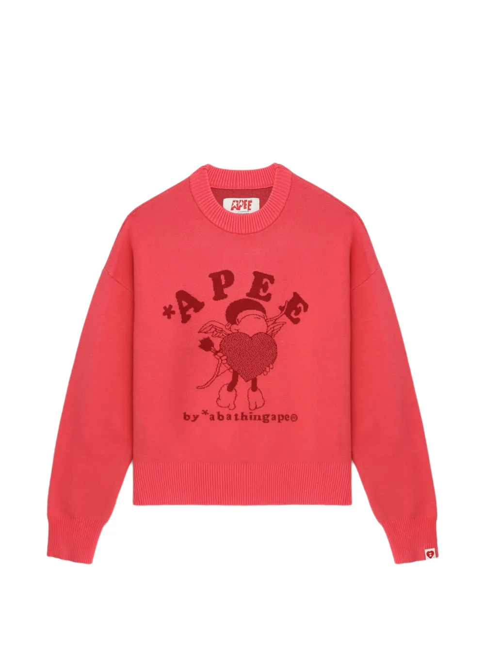 APEE™ by *A BATHING APE® graphic knitted sweater - Rosa