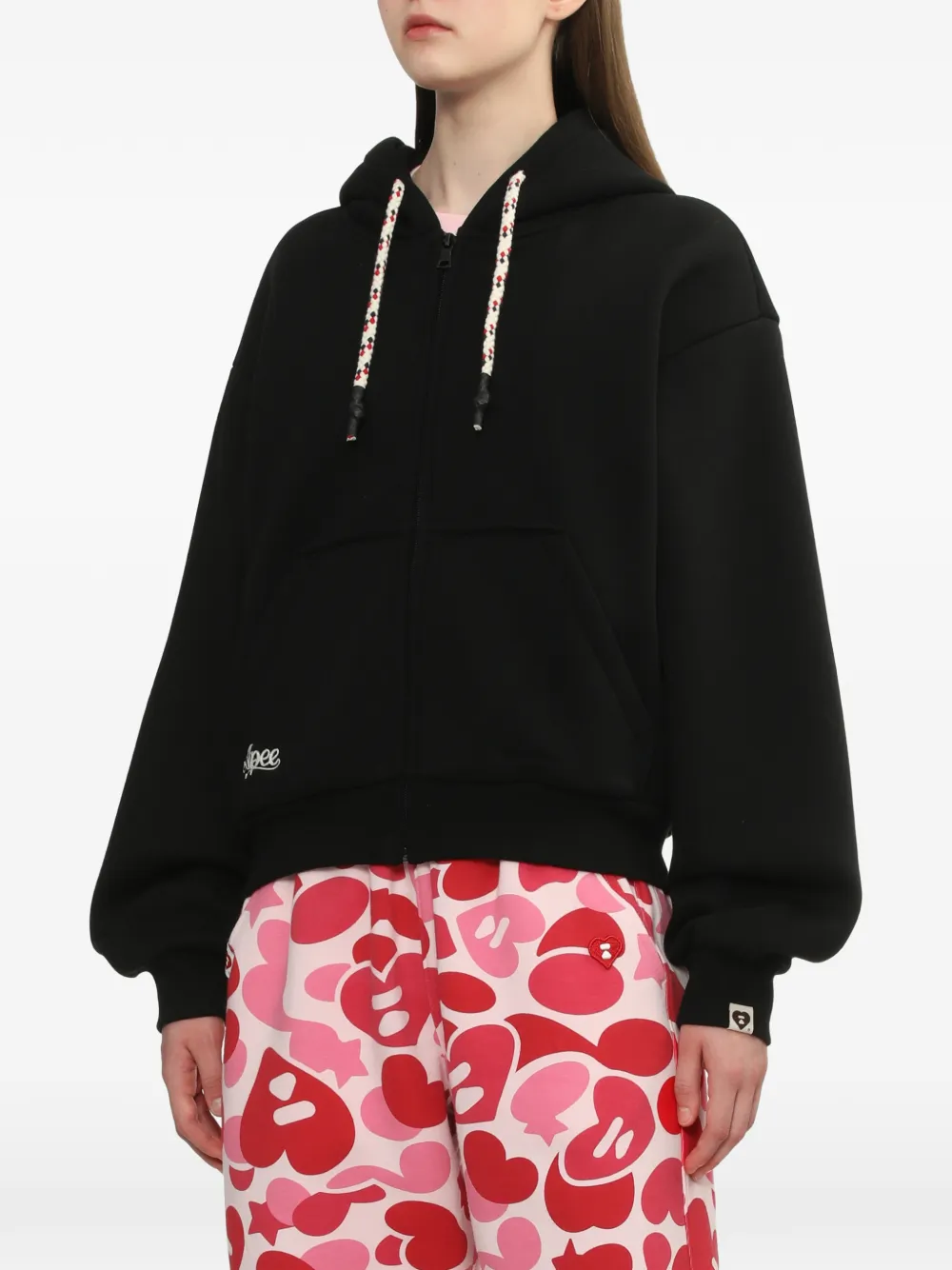  Apee™ By *a Bathing Ape® Zip-up Hoodie - Black 