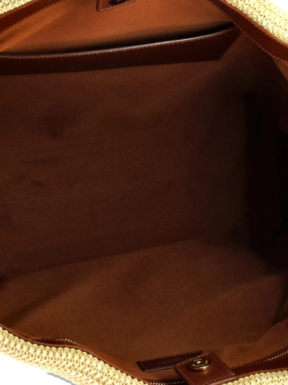 Shopper Woven Raffia East West Tote Bag