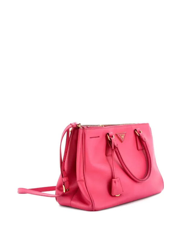 Prada Pre-Owned ダブルジップ ルクス サフィアーノレザー ミディアム 