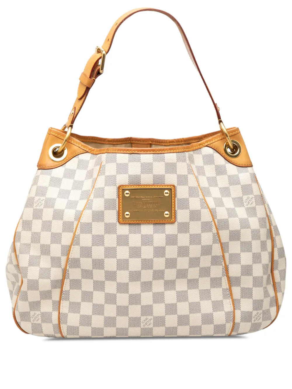 Louis Vuitton Pre-Owned 2010 Damier Azur Galliera PM shoulder bag - Bianco