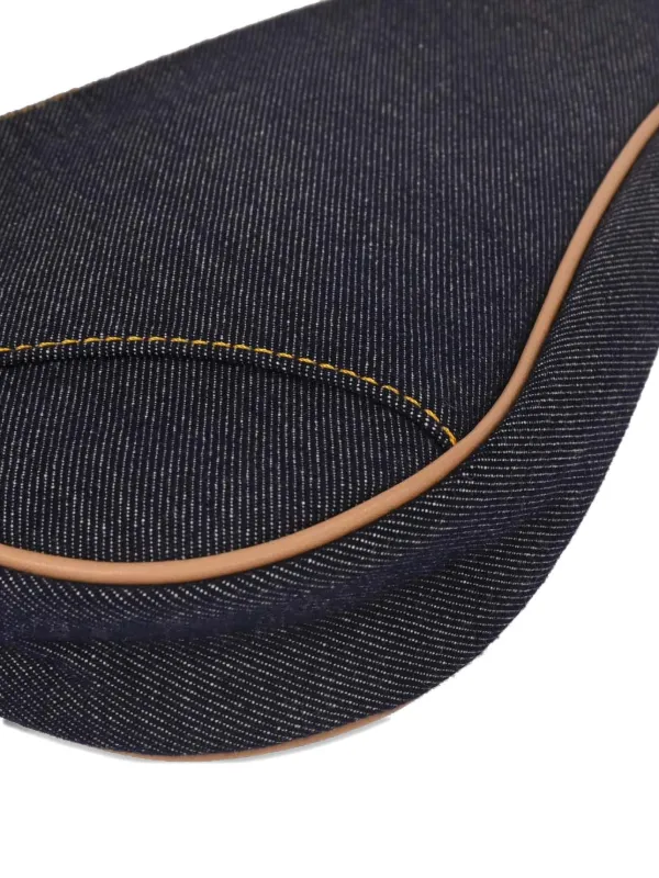 Christian Dior Pre-Owned 2001 サドル デニムハンドバッグ | ブルー