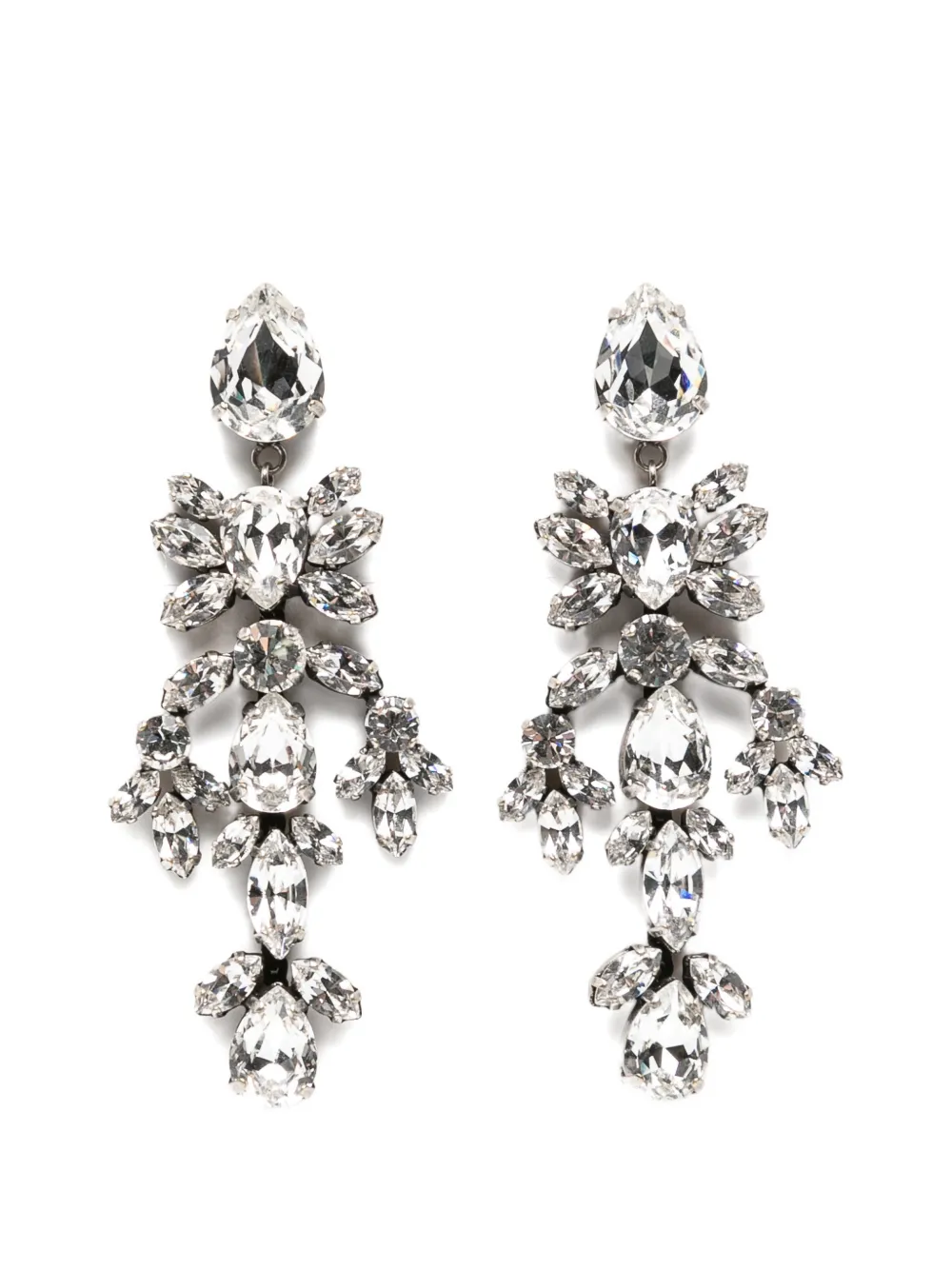 Ermanno Scervino crystal-embellished drop earrings - Nero
