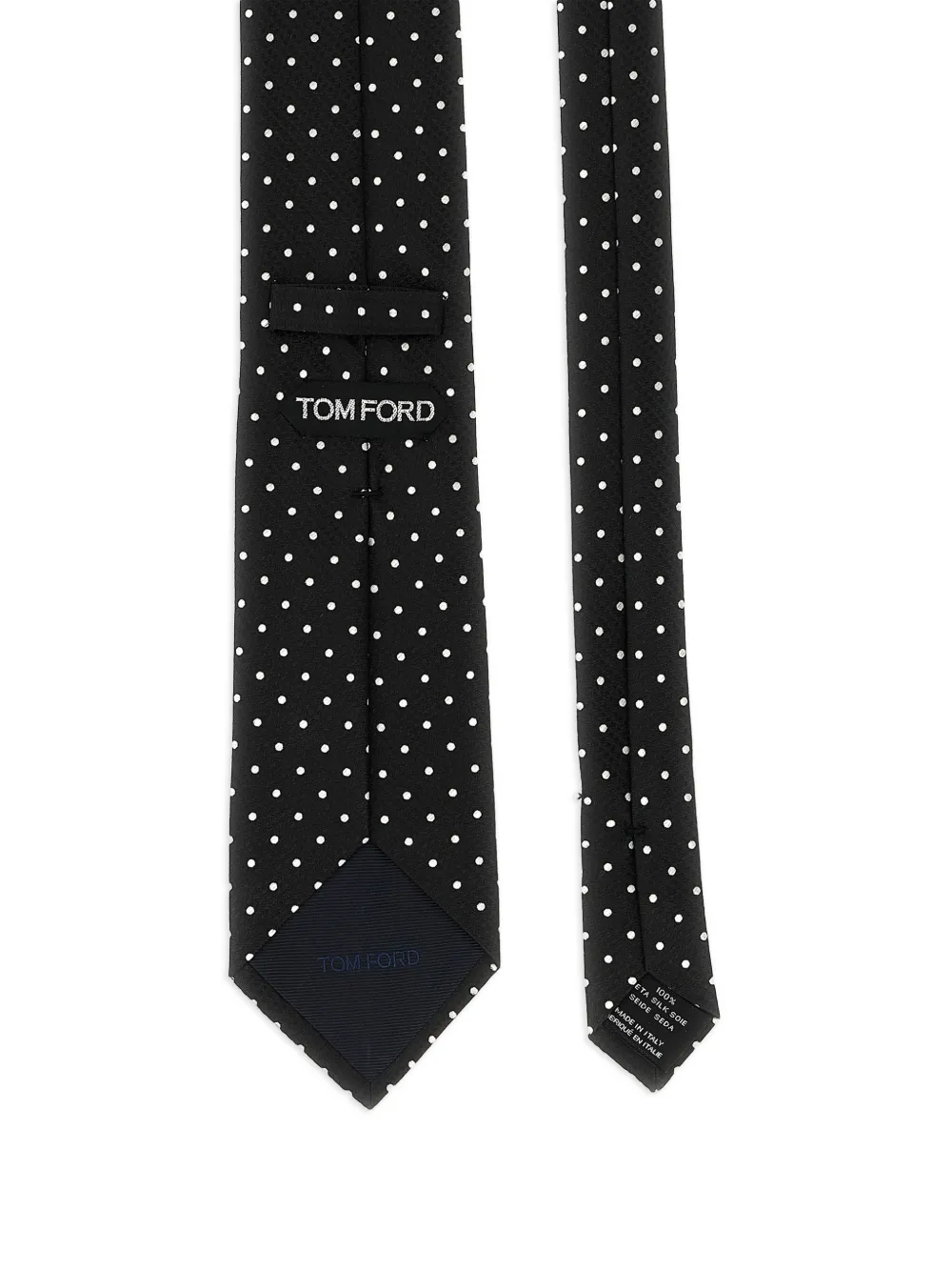 TOM FORD polka-dot tie - Zwart